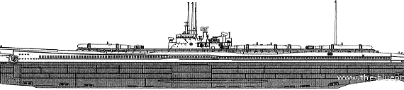 Корабль IJN I-58 [Submarine] - чертежи, габариты, рисунки